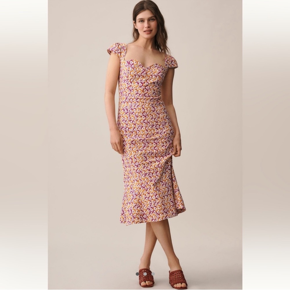 NWT Anthropologie The Cecily Fit & Flare
Sweetheart Dress by Maeve Sz Small